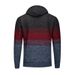 Men’s Winter Knit Cardigan – Fleece-Lined Hooded Sweater, Zipper Front, Casual & Warm (M-XXXL, Grey/Red/Blue)_viptrois.com