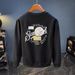 new Men's Personalized Printed Hoodie Slim Fit Plus Size Spring And Autumn Trendy Brand Long Sleeved Top, Stylish Casual_viptrois.com
