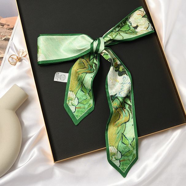 French Style Long Decorative Korean Tie Thin Ribbon For Women Spring And Autumn Braided Hair Scarf_viptrois.com