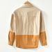 Autumn Pure Cotton Retro Color Blocked Workwear Shirt, Loose Casual Long Sleeved Shirt Jacket_viptrois.com