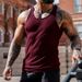 2025 Summer Knitted Vertical Stripe Fitness Sports Slim-fitting Men's I-shaped Vest_viptrois.com