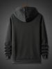 Men's Autumn And Winter Casual Fashionable Loose Hoodie With Black Cat Print Warm Long Sleeved Pullover Sweater_viptrois.com