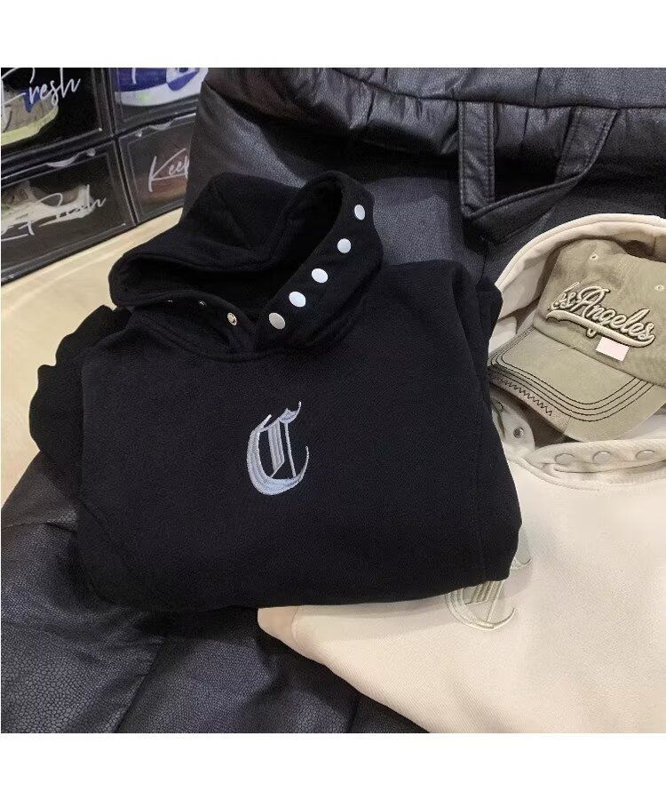 High Street Hooded Pullover Top For Boys, New Loose And Versatile Trendy Brand Casual Couple Hoodie_viptrois.com