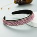 Korean Style Trendy Colorful Full Diamond Anti Slip Headband for Women Simple Headwear Suitable for Parties Daily Wear Or Shopping_viptrois.com