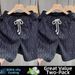 Men's Tie Dye Plaid Loose Sports Casual Shorts American Retro Trendy Five-Point Pants Thin Style Summer_viptrois.com