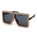 Clearance Large Square Frame Rhinestone Colored Sunglasses For Women Cross Border Platform Hot Selling Trendy Sunglasses For Women_viptrois.com