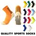 Professional Football Socks With Anti-Slip Silicone Grip & Cushioned Terry Sole - Breathable Sports Socks For Men & Women (Multiple Colors)_viptrois.com