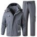 A Set Of Thickened And Fleece Windproof And Waterproof Outdoor Cold-proof And Warm Work Clothes For Both Men And Women In Autumn And Winter_viptrois.com
