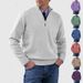 Autumn And Winter Men's Clothing In Europe And America, Large-sized Knitted Sweaters, Zipper Woolen Sweaters, Warm Base Layer Sweaters_viptrois.com
