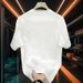 New Men's Letter Print Trend All-match Handsome Pattern Short-sleeved 2026 Summer Casual Loose Large Size Half-sleeves_viptrois.com