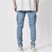 Men's Clothing New Jeans Men's Side Pocket Elastic Skinny Jeans_viptrois.com