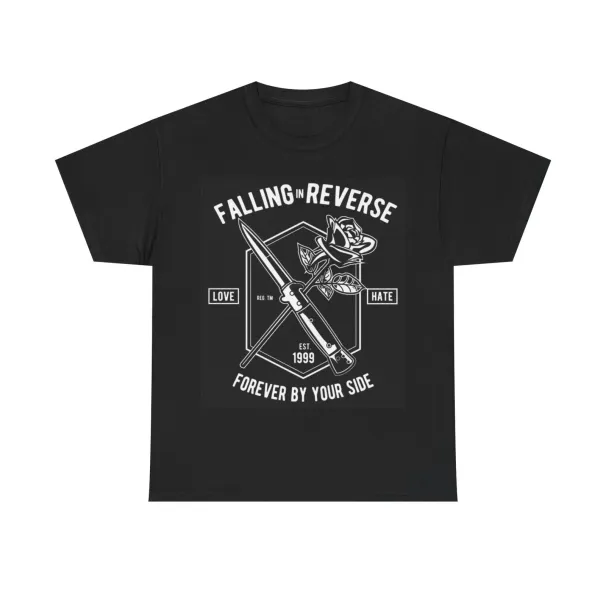 Falling In Reverse T-Shirt Mens Womens Tees Top Vintage Punk Rock Merch Unisex Heavy Cotton Tee_viptrois.com