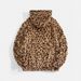 Men's Retro Leopard Print Hoodie - Thick Fleece Pullover With Adjustable Drawstring (S-XXL)_viptrois.com