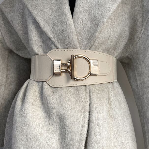 Coat Waist Closure For Women's High-end Feel, Matching Skirt Trend, Elastic Sweater, Versatile Decoration, Wide_viptrois.com