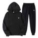 Men's Clothing 2025 European And American Autumn And Winter New Hooded Sweatshirt Pony Print Loose Plus Velvet Suit_viptrois.com