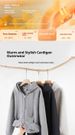 Unisex Fleece-Lined Zip Hoodie - Viral Oversized Open Front Design With Drop Shoulder & Kangaroo Pockets_viptrois.com