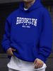 Men's Autumn And Winter Casual Fashionable Loose Hooded Sweatshirt With Letter Pattern Printed Warm Long Sleeved Pullover_viptrois.com