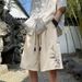 Men's Chinese Style Frog Button Suit Shorts Trendy Summer Casual Mid Length Pants With Embroidery Five Point_viptrois.com