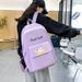 Luggage & Bags new contrast color schoolbag middle school student backpack lightweight large capacity four piece primary school student backpack_viptrois.com