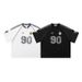 Men's Clothing Mesh Graffiti Star Badge Style Rugby Jersey Loose Short Sleeved T Shirt Men_viptrois.com
