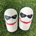 Mini Shin Guards For Football - Small Size Youth & Adult Shin Pads With Fun Joker Design, Lightweight Plastic Protective Gear For Soccer, Basketball_viptrois.com