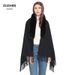 Women's Shawls Fur Collar Scarf Winter Warm Women's Scarf Shawl Dual Purpose Thick Dress Shawl_viptrois.com