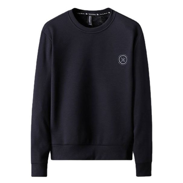 Men's Clothing Winter Men's Sweatshirt Plus Velvet Thickened Round Neck Pullover Top Men's Casual_viptrois.com