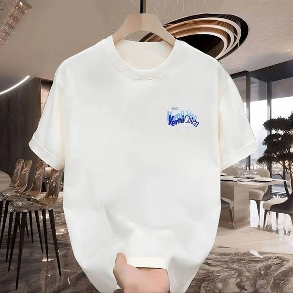 2025 Summer Essential Unisex Oversized Cotton Short-Sleeve T-Shirt – Trendy Loose Fit Casual Tee For Men And Women_viptrois.com