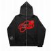 Hooded Sweater, Men's Solid Color, Fashionable Brand, Full Matching, Sports Top, Loose Casual Sweatshirt Jacket, Women's Style_viptrois.com