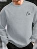 Men's Loose, Casual, Fashionable, Simple Letter Pattern Printed Round Neck Long Sleeved Sweatshirt For Autumn And Winter_viptrois.com