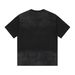 Vintage Dark Punk Gradient Rhinestone Vampire Portrait Oversized Unisex T-Shirt For Couples_viptrois.com