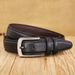 Men's Genuine Leather Belt Classic Business Pin Buckle Soft Leather Belt Trouser Belt Men's Leather Belt_viptrois.com