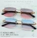 Unisex Frameless Cut-Edge Sunglasses – UV400 Metal Square Shades With Gradient Lenses (8 Colors)_viptrois.com