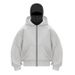 Men's Double Hooded Jacket Spring Fashion Sweatshirt Casual Streetwear Clothing_viptrois.com