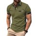 Men Summer Short Sleeve 100% Polyester Polo Shirt 3D Digital Print Business Casual Turn-down Collar Polo Shirt_viptrois.com