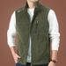 Men's Fleece Vest Jacket – Slim Fit Zip-Up Vest (Polyester Thermal Lining, All-Season Layering, M-5XL, Business Casual To Outdoor)_viptrois.com