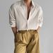 Men's Clothing Striped Long Sleeved Shirt Men's Spring And Summer Light Mature Style Casual Non Iron Blue Light Sun Protection Shirt_viptrois.com