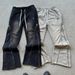Men's Clothing Retro Zipper Design Sense Washed Sweatpants Men And Women_viptrois.com
