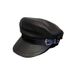 Women's Hats Dark Retro Pu Leather Beret British Niche Hot Girl Style Navy Hat Autumn And Winter Face Small Painter Newsboy Hat_viptrois.com