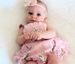 Mother & Kids Bunny Print Ruffled Ruffle Jumpsuit_viptrois.com