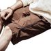New Men's Outdoor Workwear Shorts Summer Trendy Loose Fit Solid Color Casual Plus Size Side Zipper Five Point Pants_viptrois.com