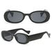 Small Frame Oval Sunglasses For Men & Women - High-End Anti-UV Fashion With Green Frame & Wide Legs (Big Brand Style)_viptrois.com