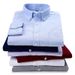 Men's Oxford Striped Long Sleeve Shirt - Korean Style Slim Fit Casual Button Down Shirt For Men (38-44 Sizes, Multiple Colors & Patterns Available)_viptrois.com