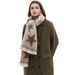 Unisex Circular yarn jacquard five-pointed star scarf with gradient color_viptrois.com