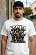 Tshirt Muscle Freaks 2026 Homies Estilo Hip Hop Black And White_viptrois.com