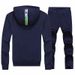 Men's Spring And Autumn Casual Suit Hooded Sports Fashion Color Zipper Men's Two-piece Set Casual Versatile_viptrois.com