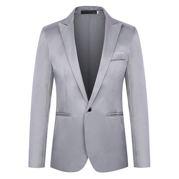 Men's Clothing Silk Figure Men's Korean Formal Business Suit Small Suit Slim Jacket Top Casual Small Suit Wholesale_viptrois.com
