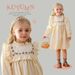 Mother & Kids Forest retro flower embroidery girl dress 2024 autumn style stand collar lotus leaf lace children's princess dress long sleeve_viptrois.com
