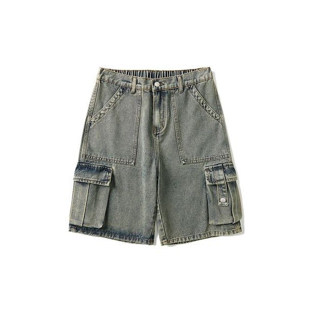 Men's Clothing Men's Plus Size Casual Shorts Outerwear Style Thin Five Point Pants Multi Pocket Thin Jeans For Formal & Casual For Men_viptrois.com