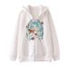 Skull Butterfly Street Hip-Hop Gothic Y2K Black Zipper Hoodie Harajuku Jacket Sweatshirt For Women_viptrois.com